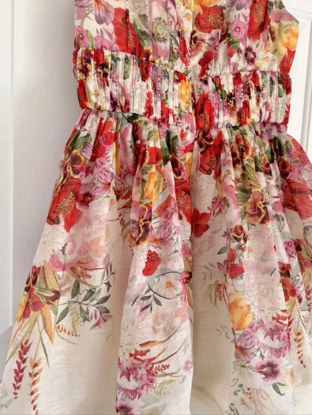 Home Wonderland Floral Print Organza Dress Zimmermann.